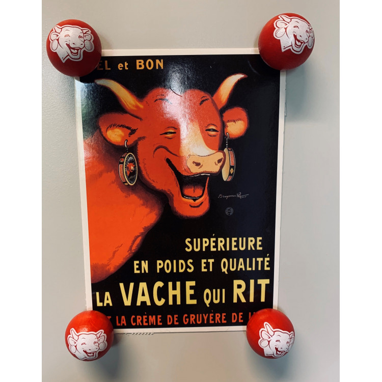 Boule magnétique en bois naturel La vache qui rit®