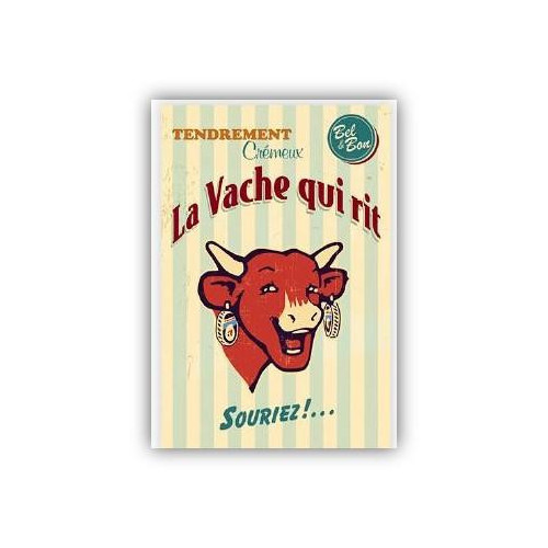 Carte postale La vache qui rit® Vintage crème