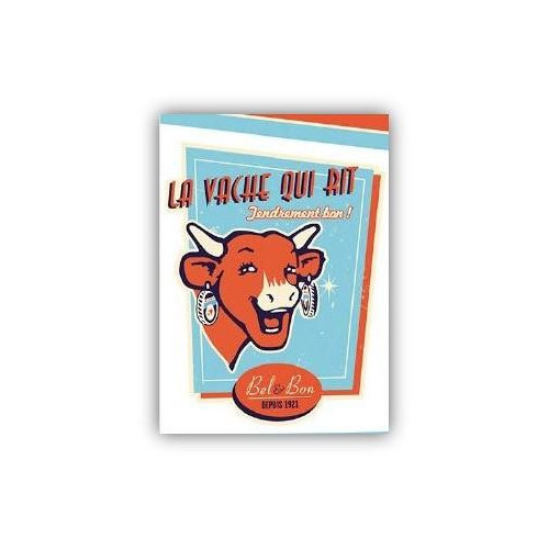 Carte postale La vache qui rit® Vintage Bleu